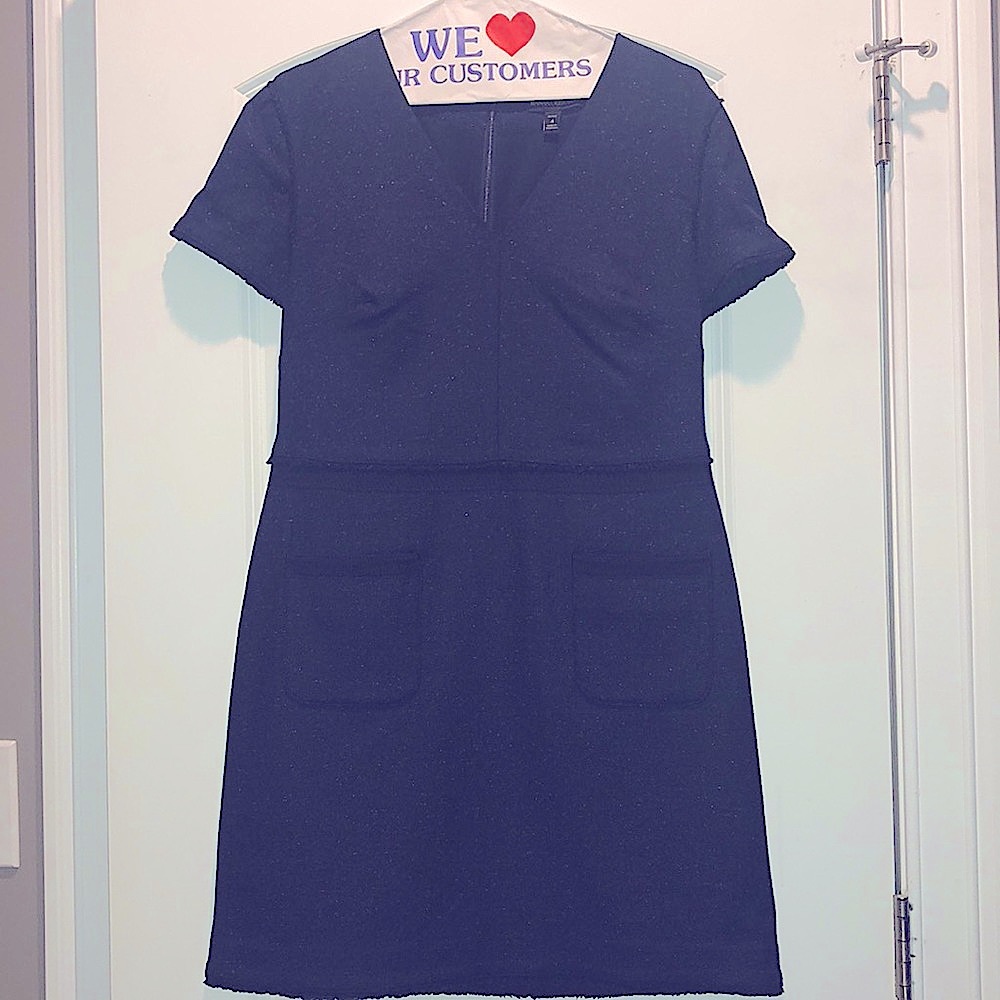 Blue pocket dress